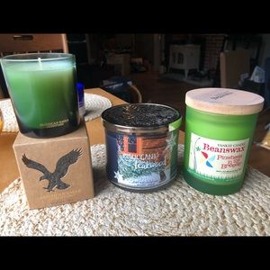 Set of 3 different brand new candles
